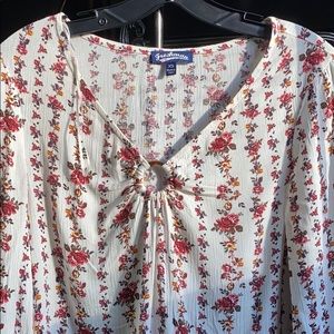 Long sleeve floral top